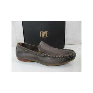 Men's Frye Lewis Venetian Loafer Slip On Moccasin Antique Leather Taupe Size 11